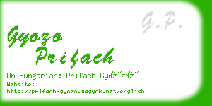 gyozo prifach business card